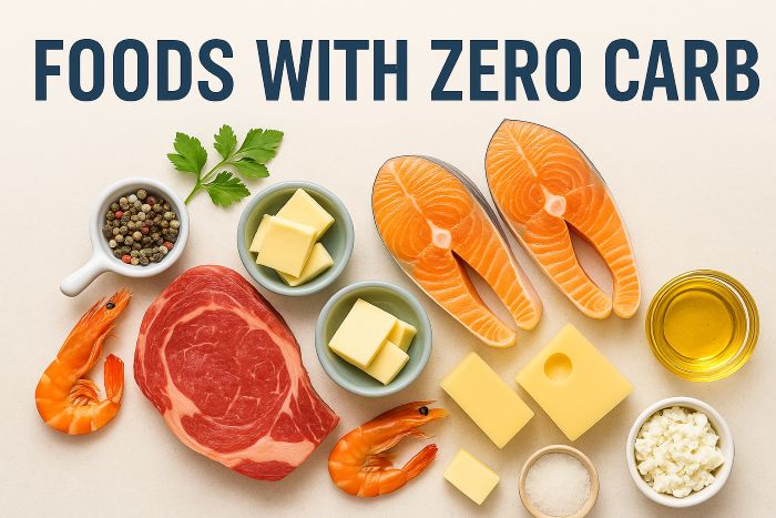 foods with zero carb